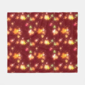 Herbstliche Blätter mit leuchtenden Herbstfarben Fleecedecke (Vorderseite (Horizontal))