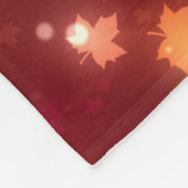 Herbstliche Blätter mit leuchtenden Herbstfarben Fleecedecke (Ecke)