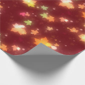 Herbstliche Blätter mit leuchtenden Herbstfarben Geschenkpapier (Ecke)