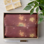 Herbstliche Blätter mit leuchtenden Herbstfarben Seidenpapier (Geschenk)