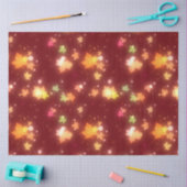 Herbstliche Blätter mit leuchtenden Herbstfarben Seidenpapier (Basteln)