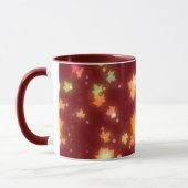 Herbstliche Blätter mit leuchtenden Herbstfarben Tasse (Links)