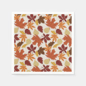 Herbstliche Blätter zum Erntedankfest Serviette (Vorderseite)