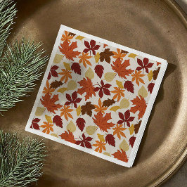 Herbstliche Blätter zum Erntedankfest Serviette