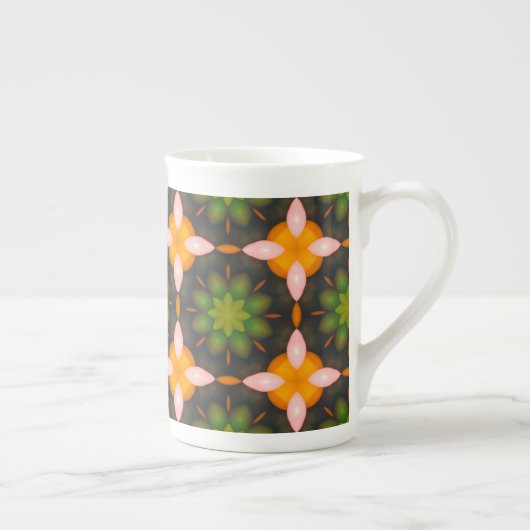 Herbstliche Blume China Tasse (Rechts)