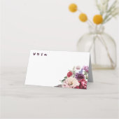 Herbstliche Blume Dahlia Bunch Fall Platzkarte (Rückseite)