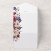 Herbstliche Blume Dahlia Bunch Hochzeit im Herbst  All In One Einladung (Außenbereich)