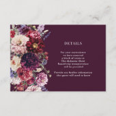 Herbstliche Blume Dahlia-Bündelung Details Umriss Begleitkarte (Vorderseite)