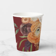 Herbstliche Blume Elegante Papiergruppen