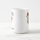 Herbstliche Blume fallen Bouquet Aquarell Blumenge Kaffeetasse (Mittel)