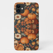 Herbstliche Blume fallen Pumpkins Halloween-Gesche Case-Mate iPhone Hülle (Rückseite)