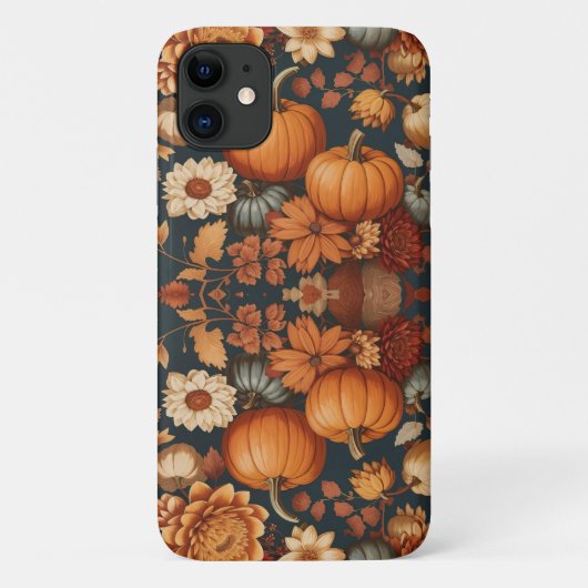 Herbstliche Blume fallen Pumpkins Halloween-Gesche Case-Mate iPhone Hülle (Rückseite)