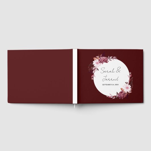 Herbstliche Blume Gästebuch (Voll)