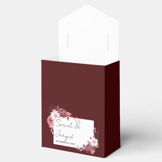 Herbstliche Blume Geschenkschachtel (Geöffnet)