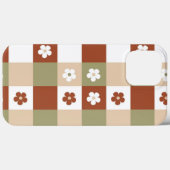 Herbstliche Blume Gingham Karo Pattern Case-Mate iPhone Hülle (Rückseite (Horizontal))