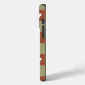 Herbstliche Blume Gingham Karo Pattern Case-Mate iPhone Hülle (Rückseite / Links)