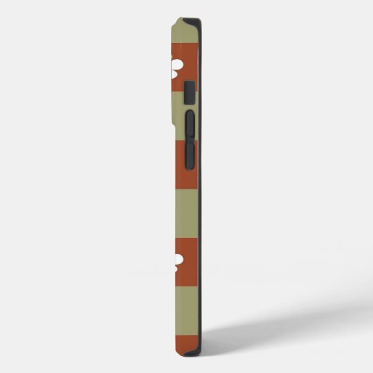 Herbstliche Blume Gingham Karo Pattern Case-Mate iPhone Hülle (Rückseite / Links)