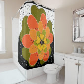 Herbstliche Blume, Herbst, Blume, Veranschaulichun Duschvorhang (Beispiel)