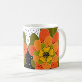 Herbstliche Blume, Herbst, Blume, Veranschaulichun Kaffeetasse (VorderseiteRechts)