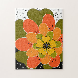 Herbstliche Blume, Herbst, Blume, Veranschaulichun Puzzle