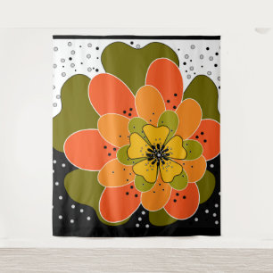 Herbstliche Blume, Herbst, Blume, Veranschaulichun Wandteppich