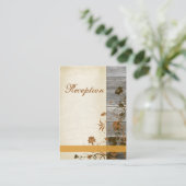 Herbstliche Blume, IMITATE Holzschutzkarte 2 Begleitkarte (Stehend Vorderseite)