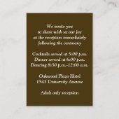 Herbstliche Blume, IMITATE Holzschutzkarte 2 Begleitkarte (Rückseite)