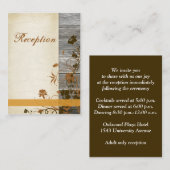 Herbstliche Blume, IMITATE Holzschutzkarte 2 Begleitkarte (Vorne/Hinten)