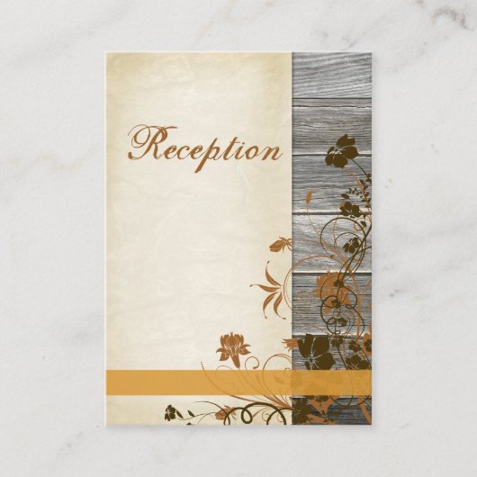 Herbstliche Blume, IMITATE Holzschutzkarte 2 Begleitkarte (Vorderseite)