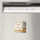 Herbstliche Blume, IMITATE Wood speichern das Datu Magnet (In Situ (Geschirrspüler))