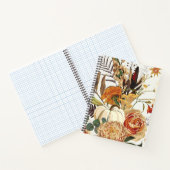 Herbstliche Blume, Kräuter und Pilze. Notizblock (Innenseite)