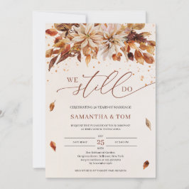 Herbstliche Blume Orange Marigold wir noch immer V Einladung