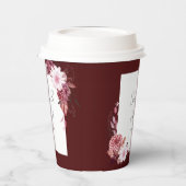 Herbstliche Blume Pappbecher (Links)