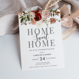 Herbstliche Blume Party Einladung