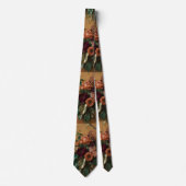 Herbstliche Blume Rose Neck Tie Krawatte (Vorderseite)