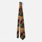 Herbstliche Blume Rose Neck Tie Krawatte (Rückseite)