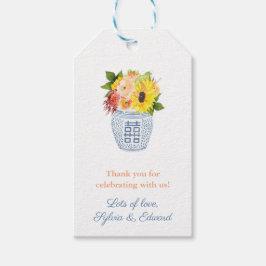 Herbstliche Blume Rustikale Chic Herbst Kinderdusc Geschenkanhänger