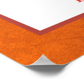 Herbstliche Blume und blättrige Hochzeit im Herbst Poster (Ecke)