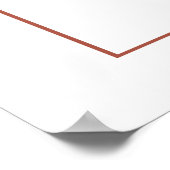 Herbstliche Blume und Blattwerk fallen erdig Poster (Ecke)