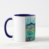 Herbstliche Blume und Fuji, Hiroshige, Ukiyo-e Tasse (Links)