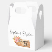 Herbstliche Blume und Holzsignatur Geschenkschachtel (Geöffnet)