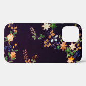 Herbstliche Blume und Leaf, japanisches Design Case-Mate iPhone Hülle (Rückseite (Horizontal))