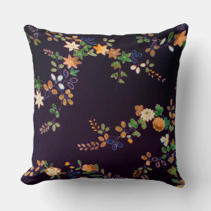 Herbstliche Blume und Leaf, japanisches Design Kissen
