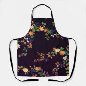 Herbstliche Blume und Leaf, japanisches Design Schürze (Vorderseite)