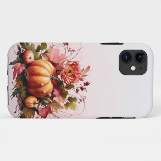 Herbstliche Blume und Pumpkins iPhone Gehäuse Case-Mate iPhone Hülle (Rückseite (Horizontal))