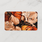 Herbstliche Blume Visitenkarte (Rückseite)