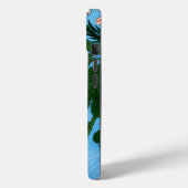 Herbstliche Blume vor dem Vollmond Case-Mate iPhone Hülle (Rückseite / Links)