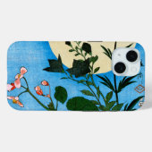 Herbstliche Blume vor dem Vollmond Case-Mate iPhone Hülle (Rückseite (Horizontal))