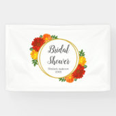 Herbstliche Blumen Brautparty Banner (Horizontal)