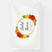 Herbstliche Blumen Brautparty Banner (Vertikal)